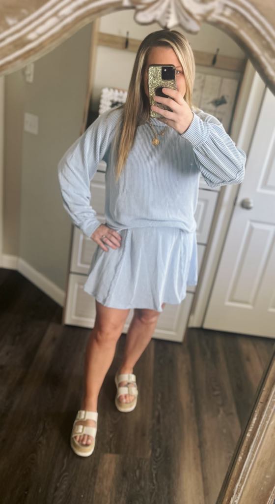 RTS: The Loki Ribbed Long Sleeve and Skort Set
