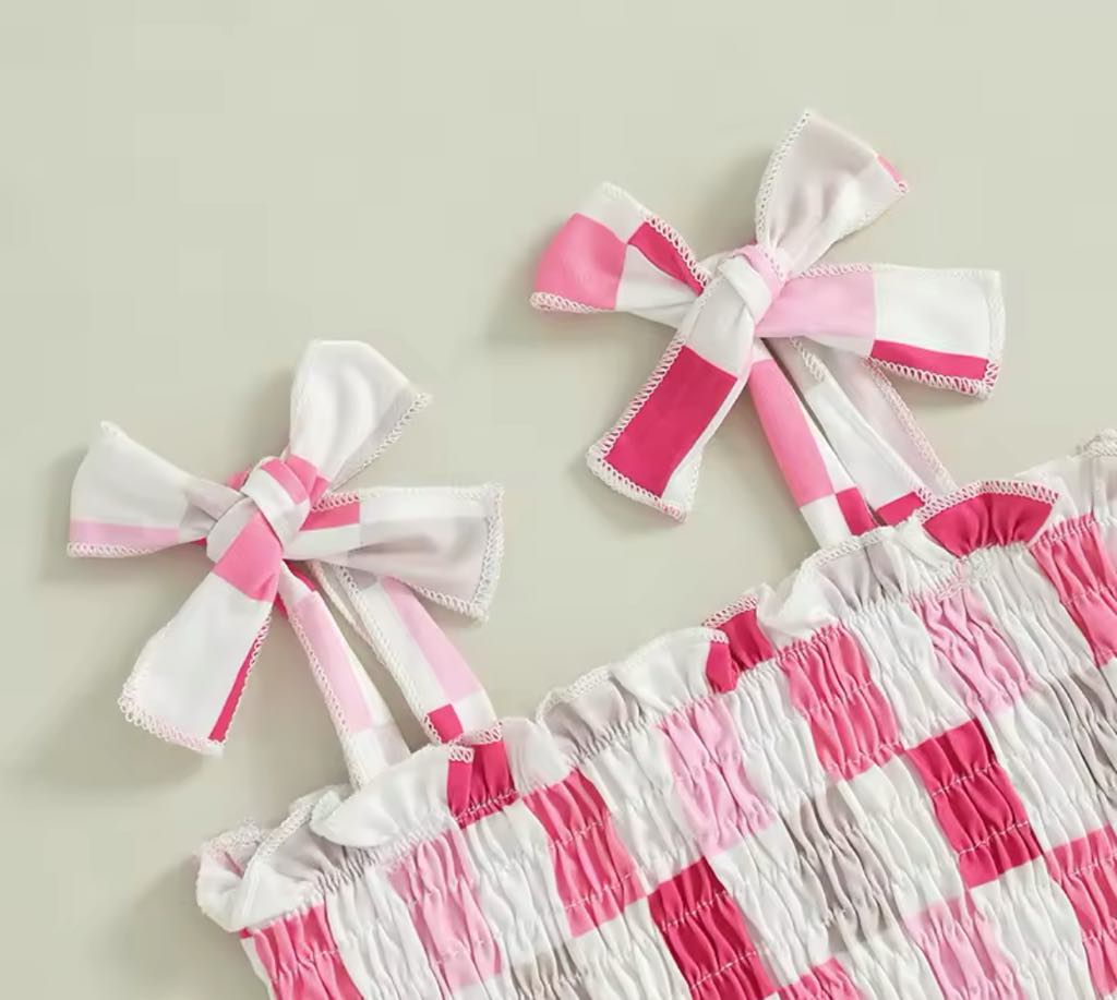 RTS: The Checker Smocked Top and Bell Set