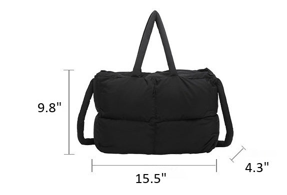 RTS: The Blake Quilted Grid Puffer Tote