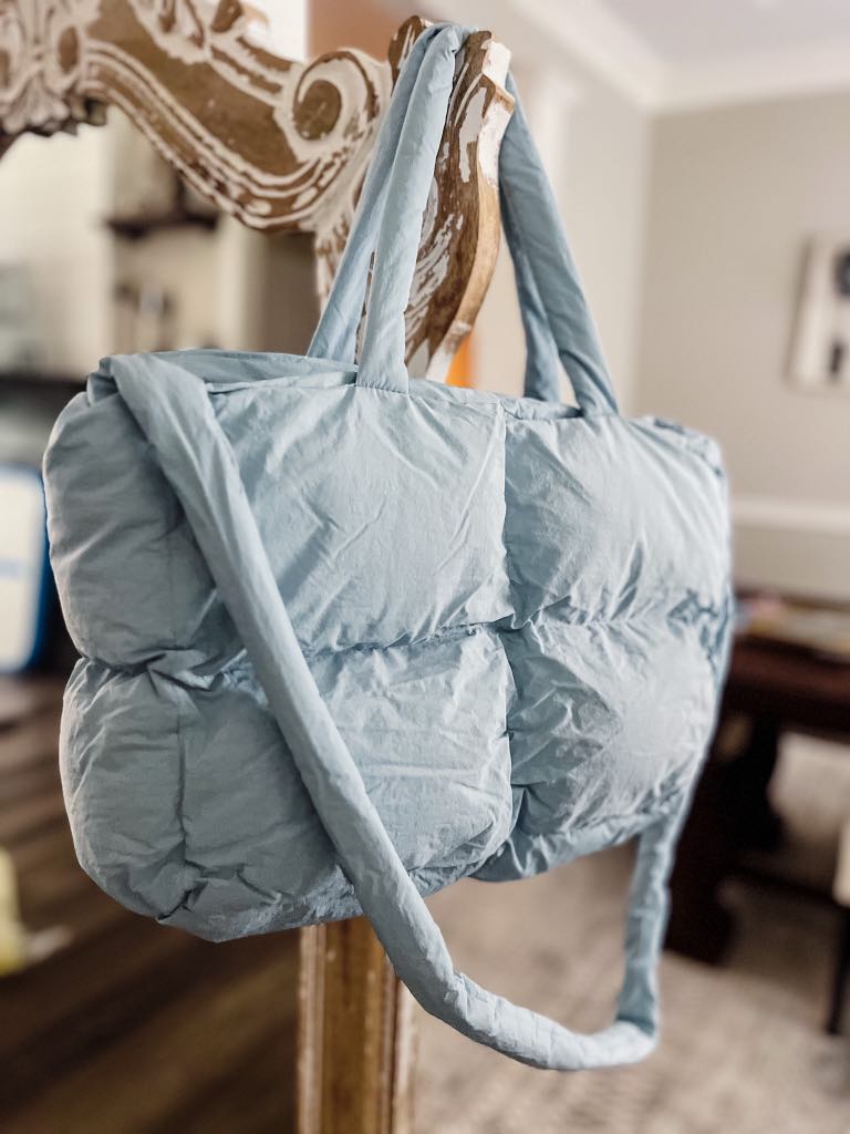 RTS: The Blake Quilted Grid Puffer Tote