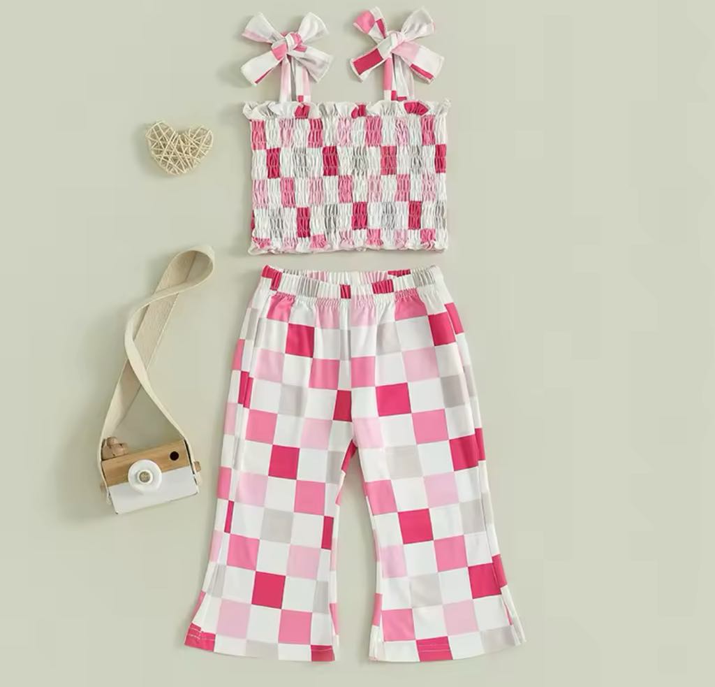 RTS: The Checker Smocked Top and Bell Set