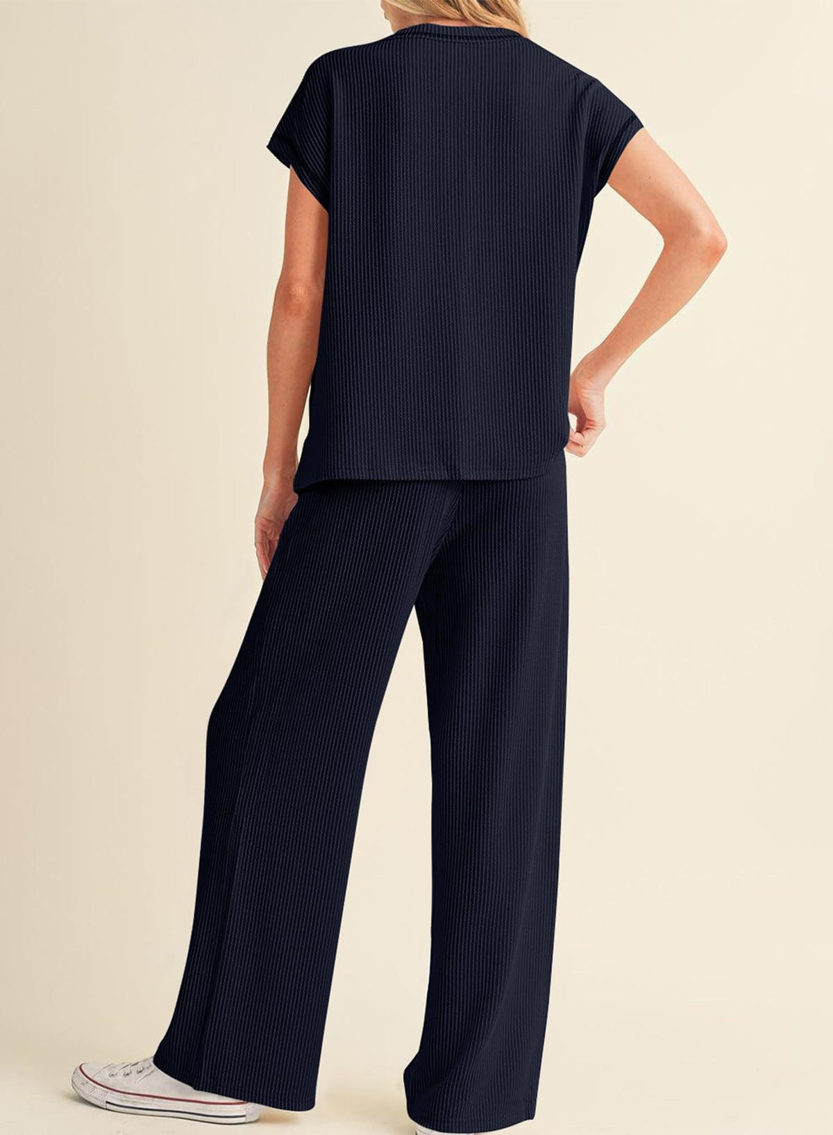 RTS: The Cora Ribbed Tee and Pant Set