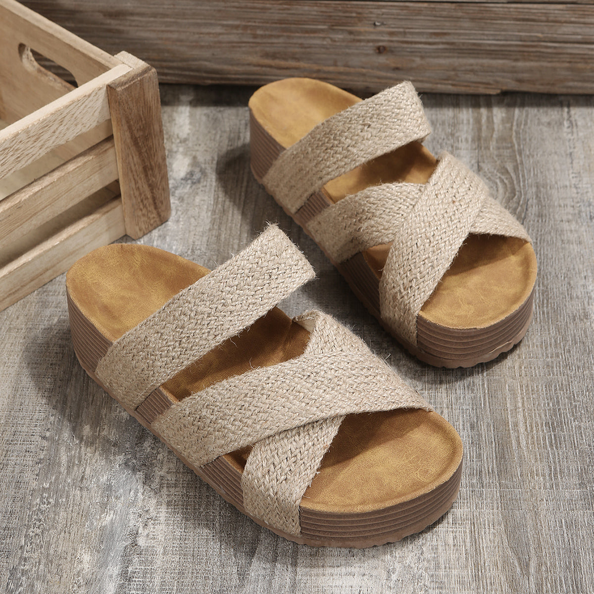 RTS: The Cross Over Slip on Sandal
