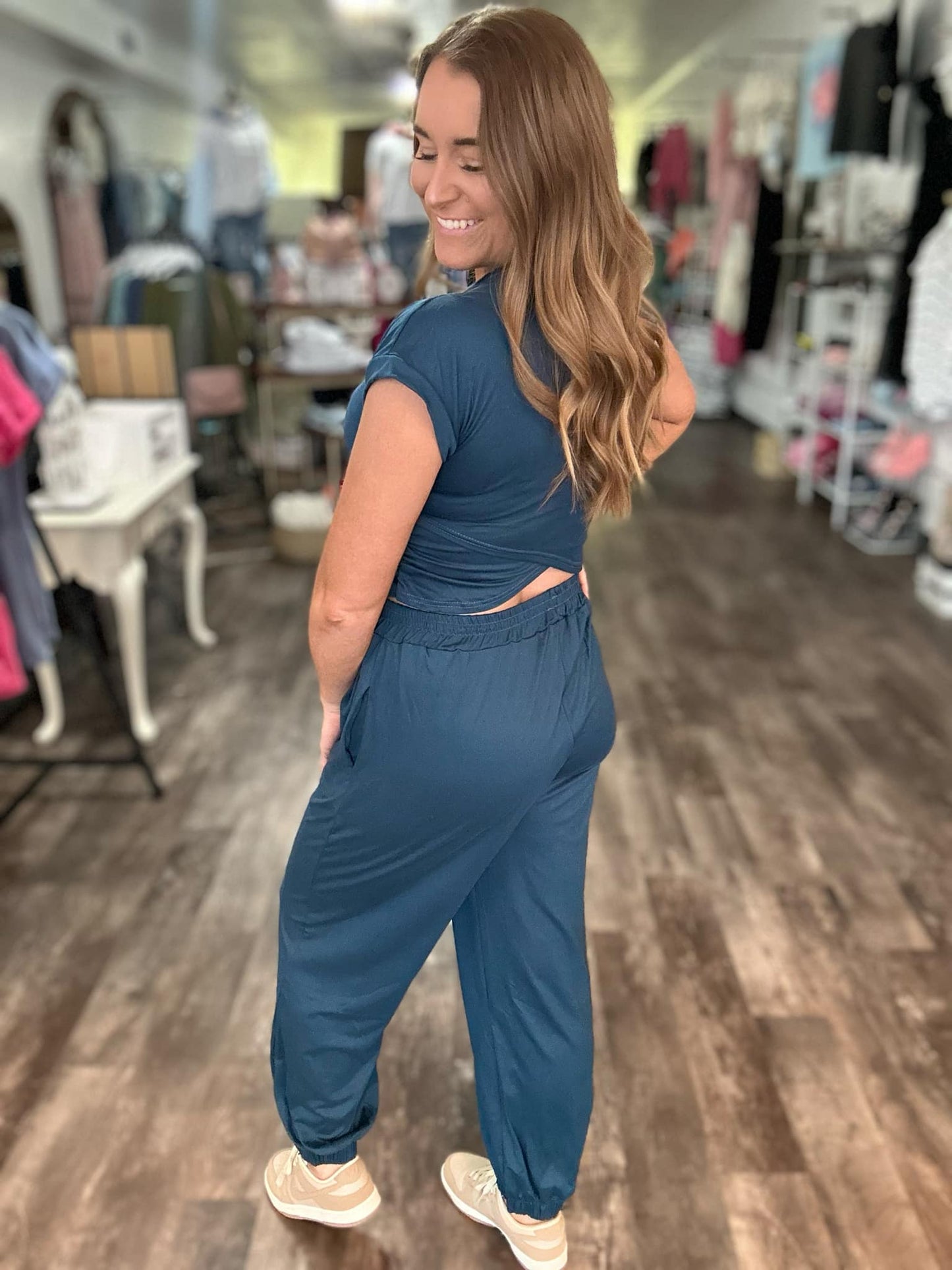 RTS: The Cami Wrap Hemline Top and Pant Set
