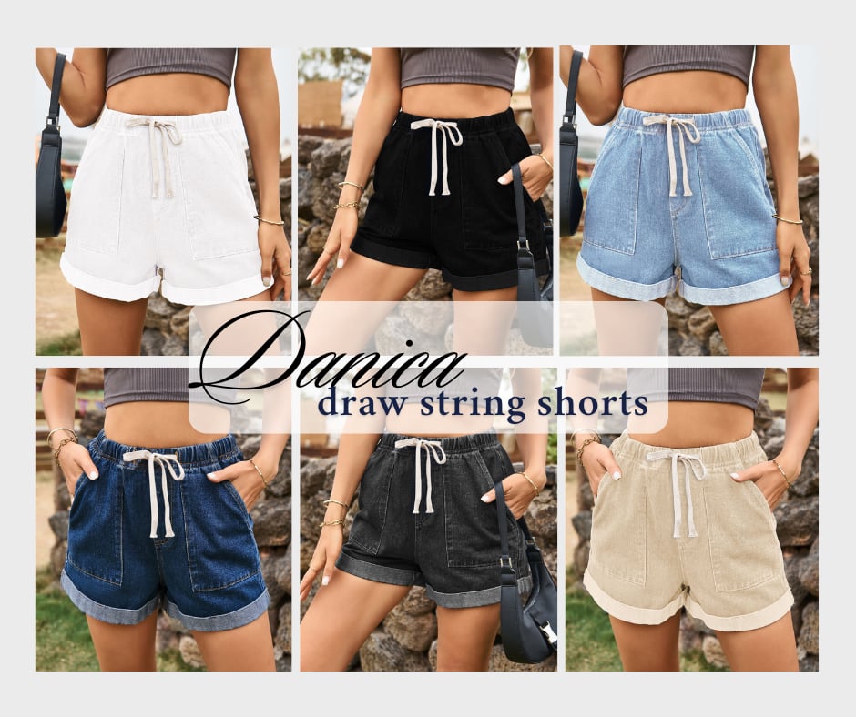 SAMPLE PREORDER: The Danica Drawstring Shorts 5.27.25
