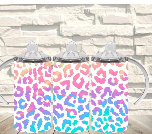 Rainbow Cheetah Sippy