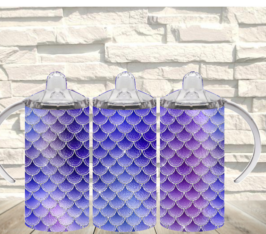 Purple Mermaid Scales Sippy