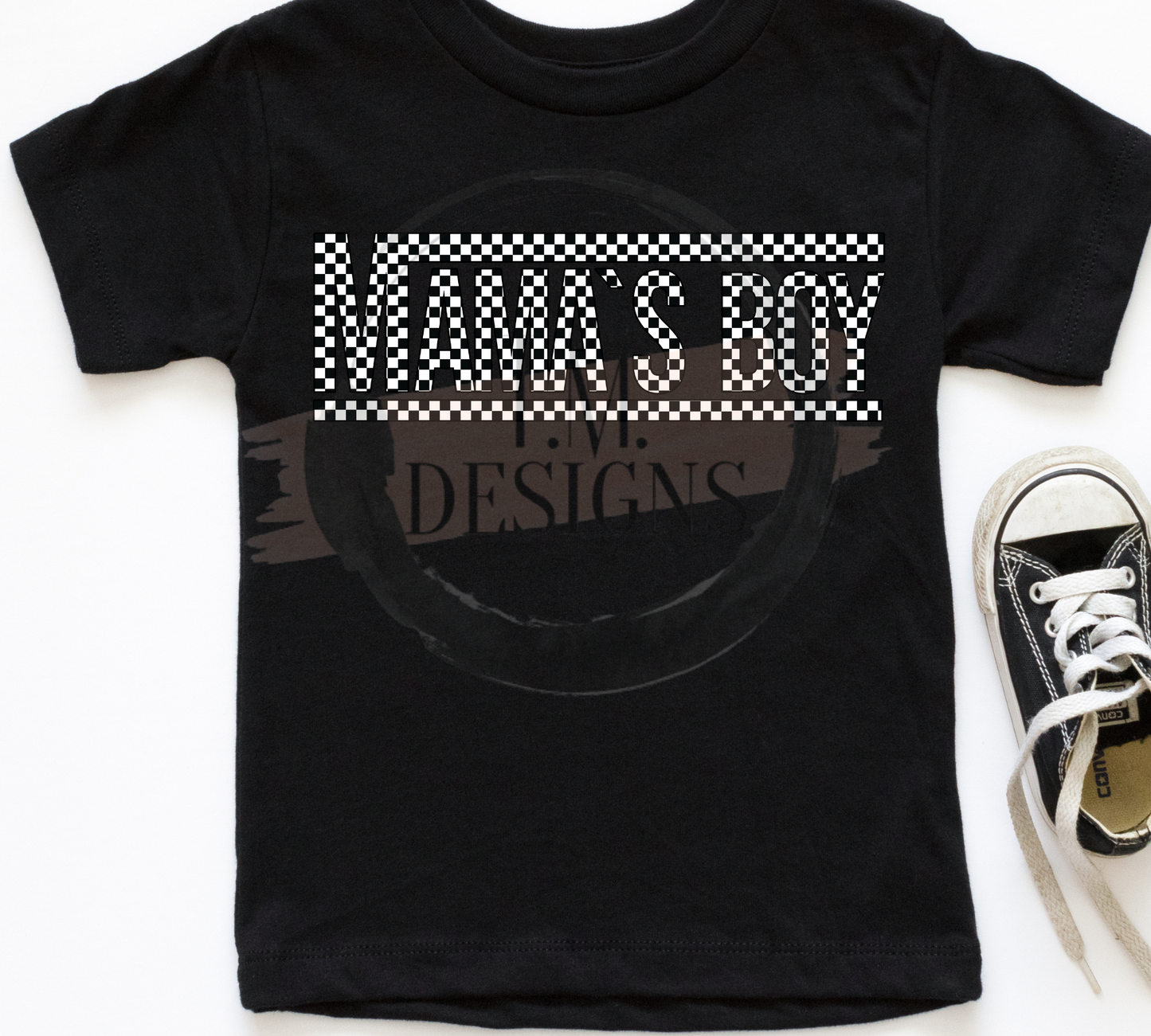 Checkered Vans Mama's Boy