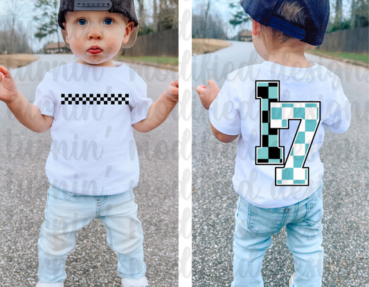 Checkered W/ Number