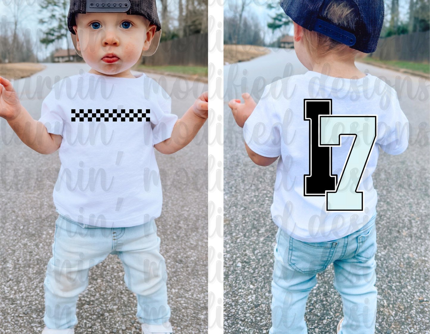Checkered W/ Number