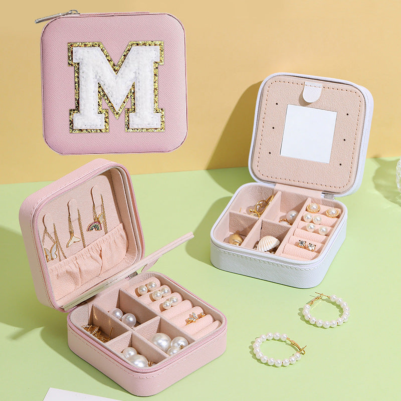 RTS: University Chenille Letter Jewelry Box