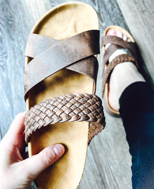RTS: The Cross Over Slip on Sandal