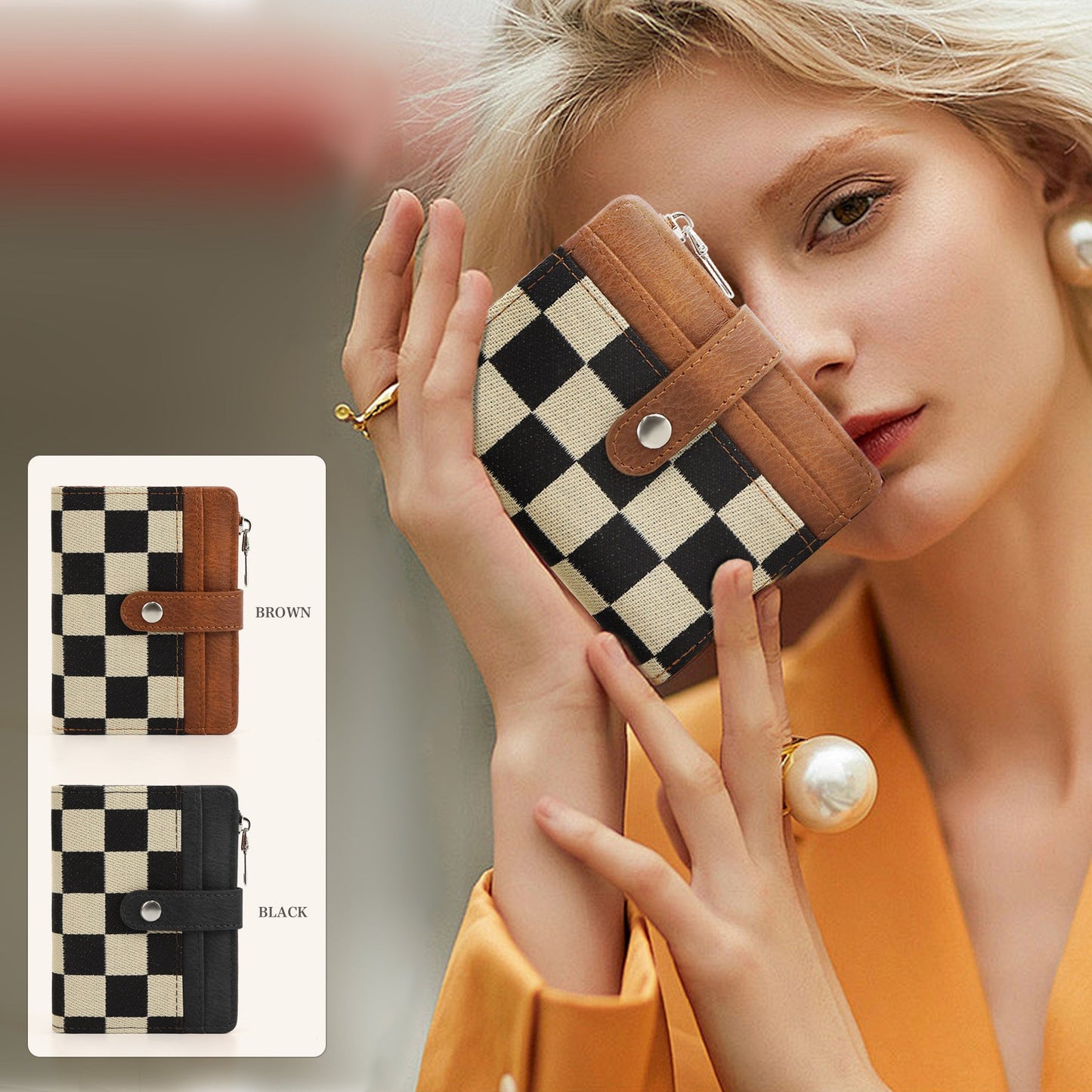 PREORDER: Quilted or Checker Vegan Leather Wallets 5.27.25
