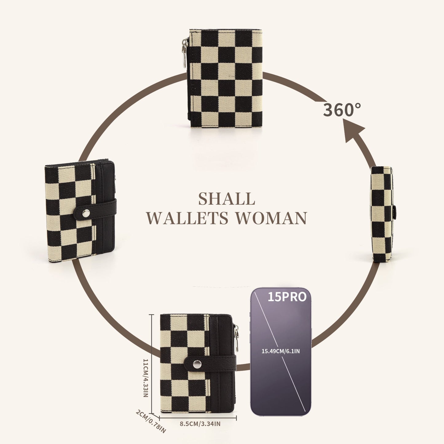 PREORDER: Quilted or Checker Vegan Leather Wallets 5.27.25