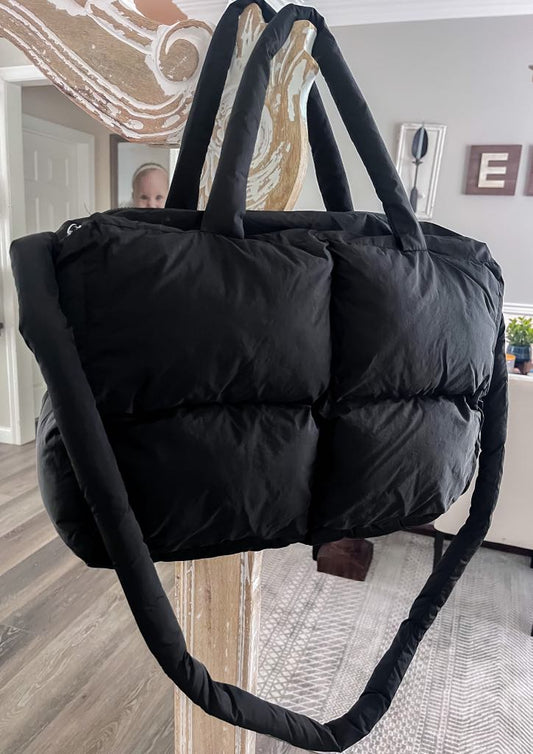 RTS: The Blake Quilted Grid Puffer Tote