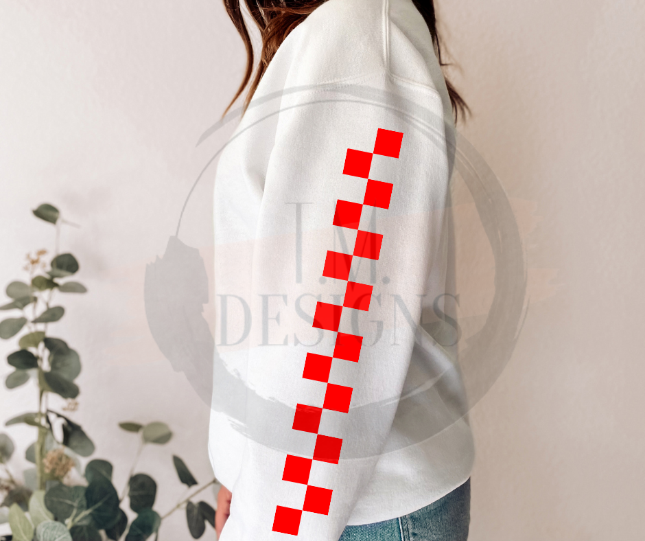 Checkered Number W/ Sleeve