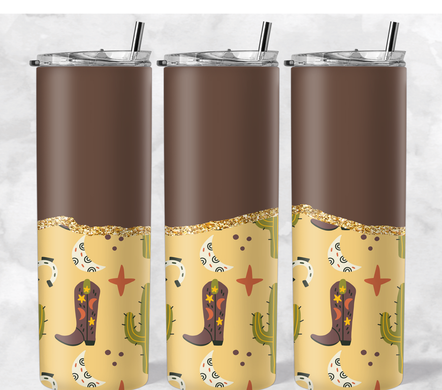 Brown Half Cowboy Boots