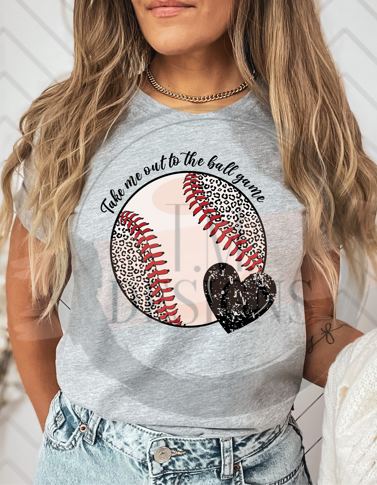 Baseball Black Heart
