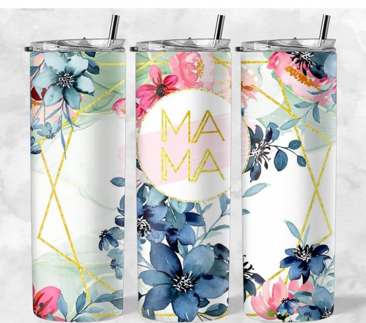 Mama Watercolor Flowers