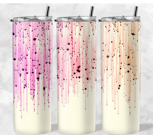 Pink Orange Ombre Drip